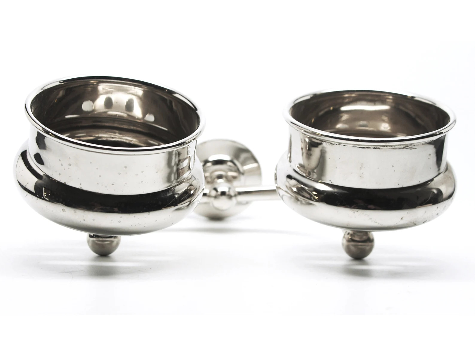 Olde New Italian Made Nickel Over Brass Double Arm Wall Mount Cup Holder - Etsy | Etsy (US)