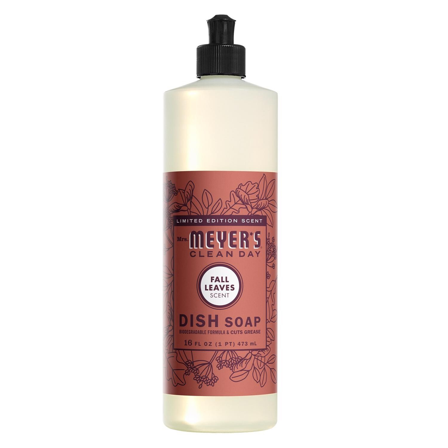 Mrs. Meyer's Clean Day Fall Leaves Scent Liquid Dish Soap 16 oz (\d+\s) PackCase of 6 one_size | EJD1034659-6-1 | Lowe's