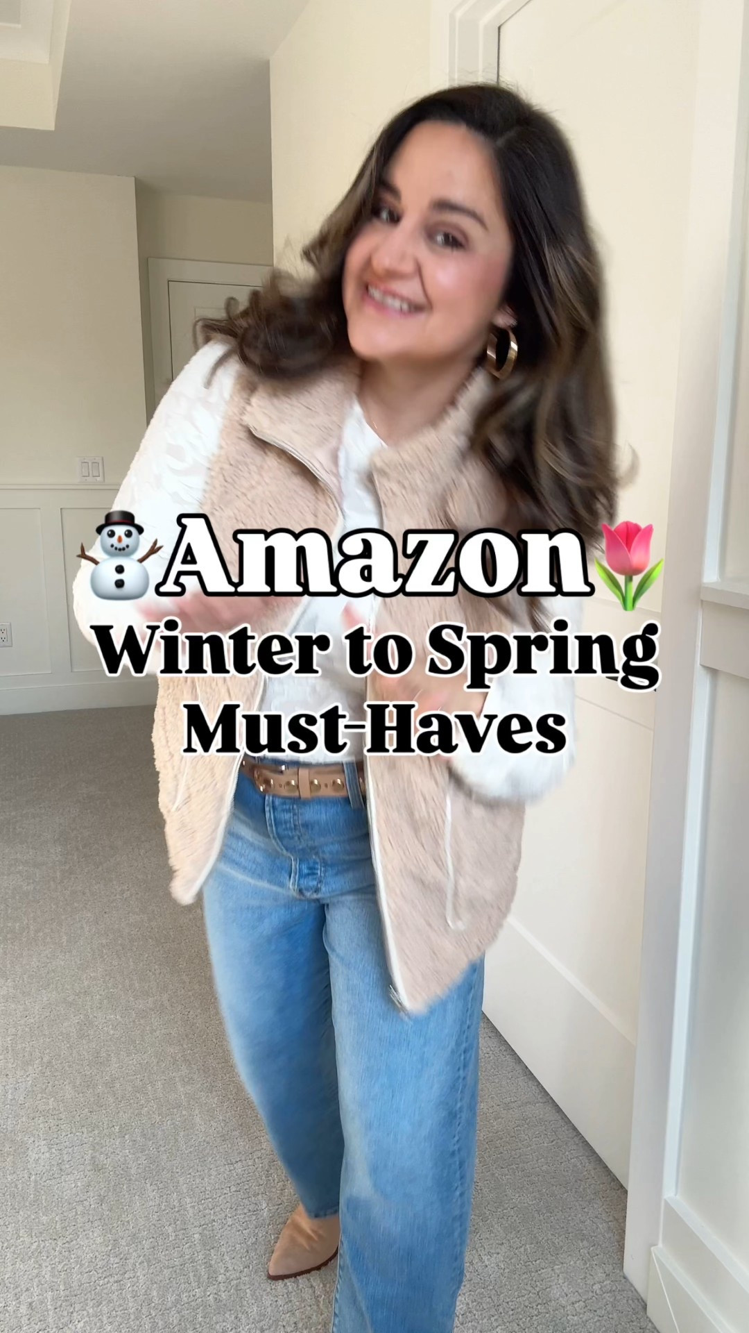 Transitioning from winter outfits to spring outfits is easy with cute layering pieces! Wearing a size large in all. Loving these cozy and cute vests and floral tops!

Amazon fashion, midsize, petite, long sleeve top, Sherpa vest, pink sweater, pink top, straight leg jeans, petite jeans, midsize jeans 

#LTKMidsize #LTKFindsUnder50 #LTKPetite