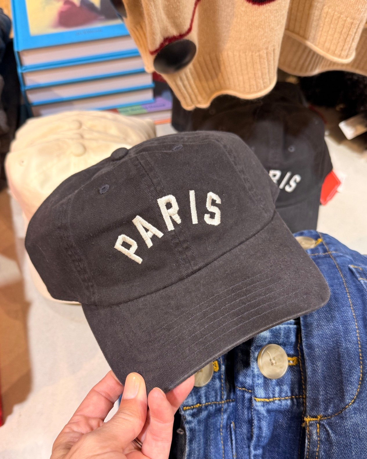 A baseball hat I would wear - this would make a great gift idea! Paris baseball cap. 

#LTKGiftGuide