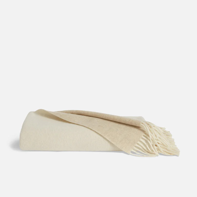 Two-Toned Lambswool Throw Blanket | Brooklinen