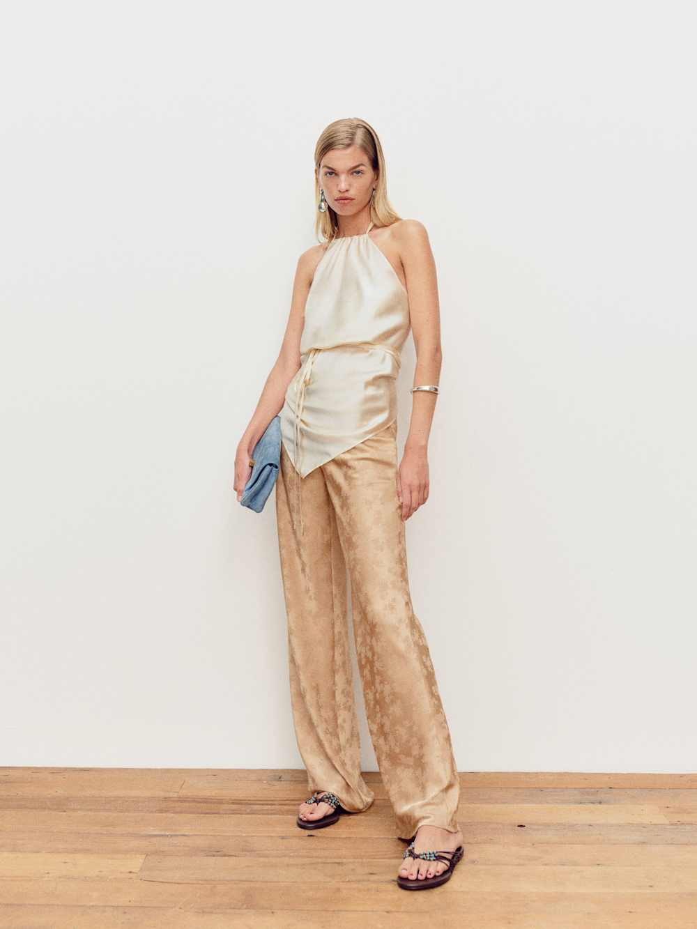 Gale Mid Rise Bias Pant | Reformation (Global)