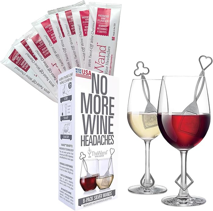 PureWine The Wand Wine Purifier - Red & White Wine Filters for Histamines & Sulfites, Sulfite Rem... | Amazon (US)