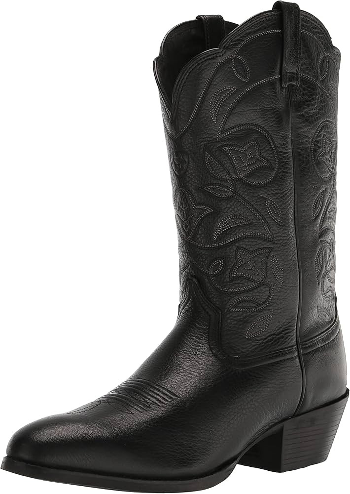 Ariat Heritage Round Toe Western Boots - Women’s Leather Cowgirl Boots | Amazon (US)