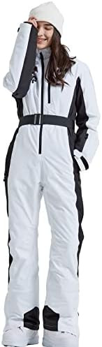HOTIAN Women One Piece Ski Suits Slim Fit Overalls Jumpsuits Waterproof Winter Outdoor Snowboard ... | Amazon (US)