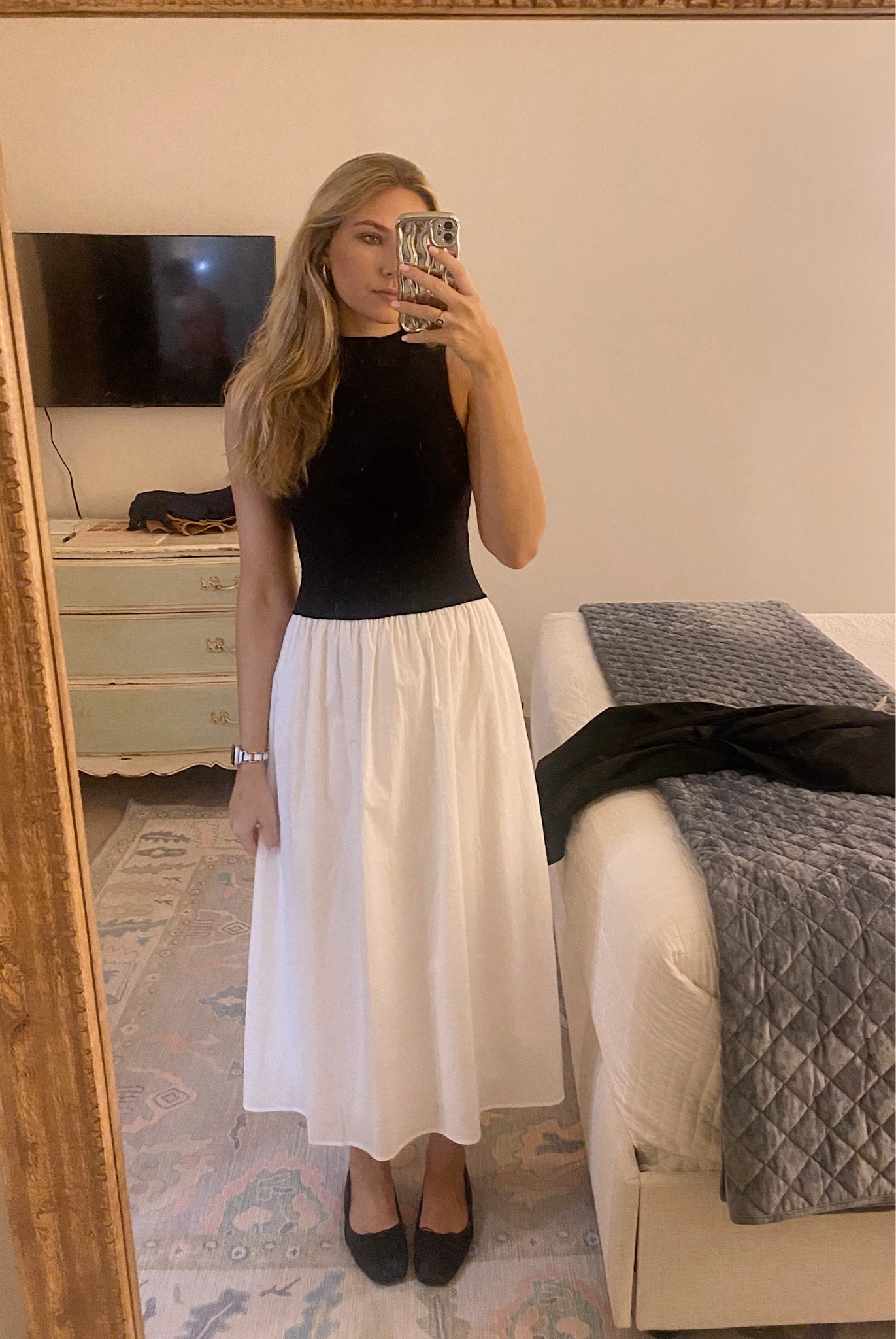 Work Wear! Dress is from At Home Furnishings. Flats are Zara. 

work wear // business casual // summer to fall

#LTKSeasonal #LTKFindsUnder100 #LTKWorkwear