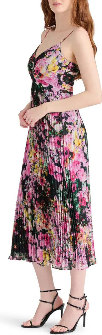 Ray Floral Pleated Midi Dress | Nordstrom