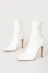 Loriah White Square Toe Mid-Calf Boots | Lulus (US)