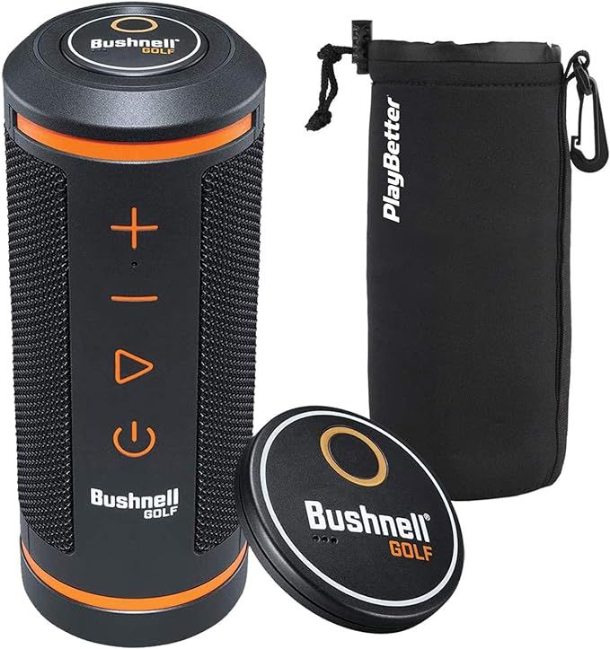 Bushnell Wingman GPS Golf Speaker Bundle with PlayBetter Protective Neoprene Pouch | Music & Audi... | Amazon (US)