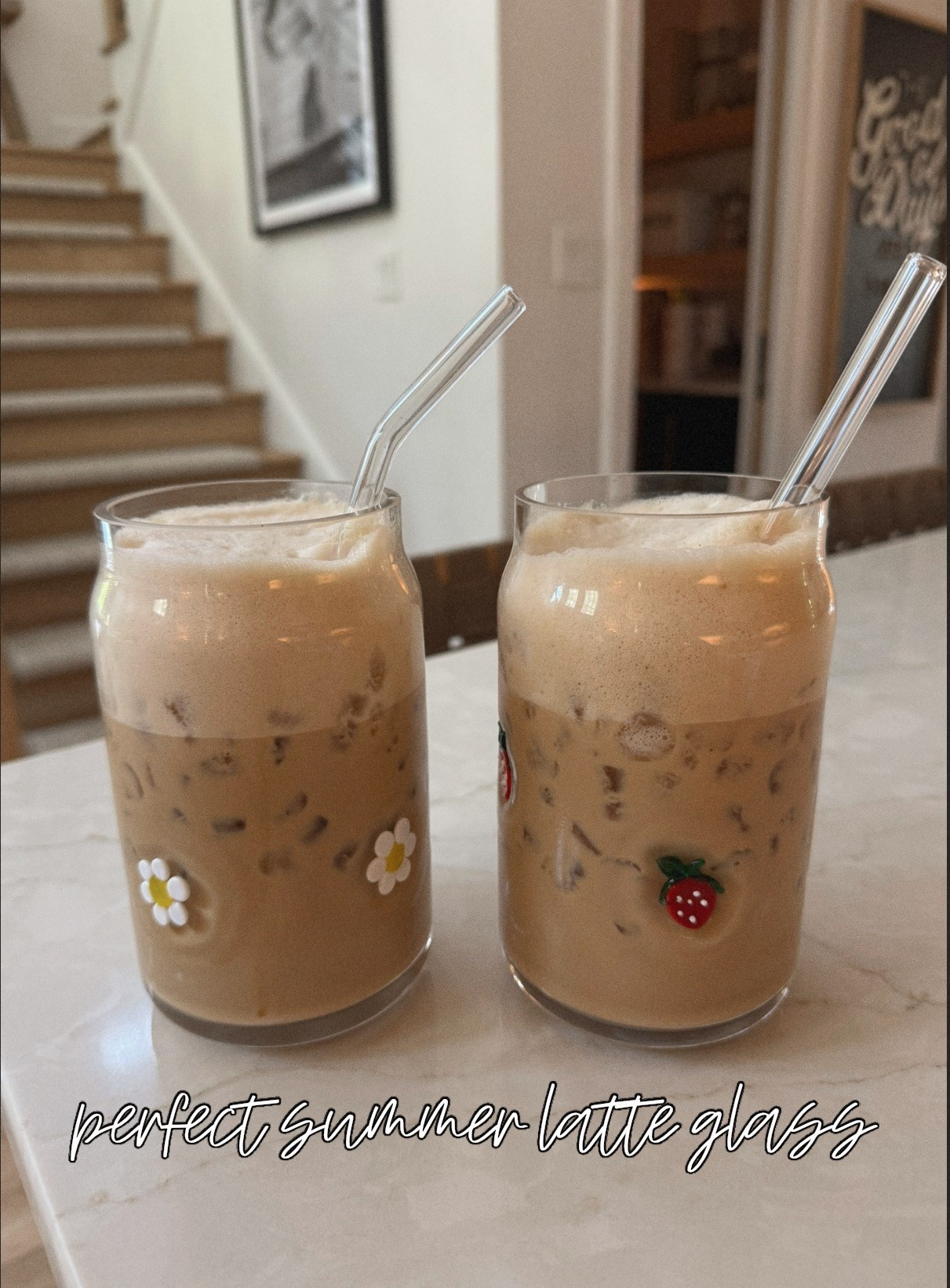 Absolutely obsessed w/ these jar glasses lately🌼🍓☕️ they’re so perfect for iced lattes or overnight oats! They’re 22 ounces! 

World market finds / iced coffee / summer kitchenware / under $20 / Holley Gabrielle 

#LTKFindsUnder50 #LTKSeasonal #LTKHome