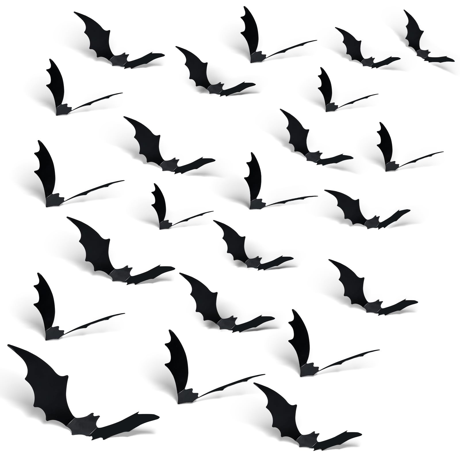 3D Halloween Bats Decorations Party Supplies,120PCS Bat Stickers for Wall with 4 Different Sizes,... | Amazon (US)