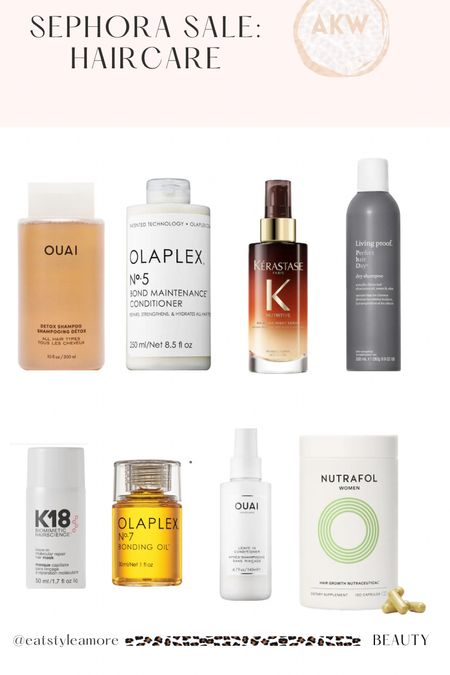 My favorite hair care products. Hair vitamins, shampoo conditioner, and hair serums for healthy hair are part of the Sephora sale. 

#LTKbeauty #LTKBeautySale