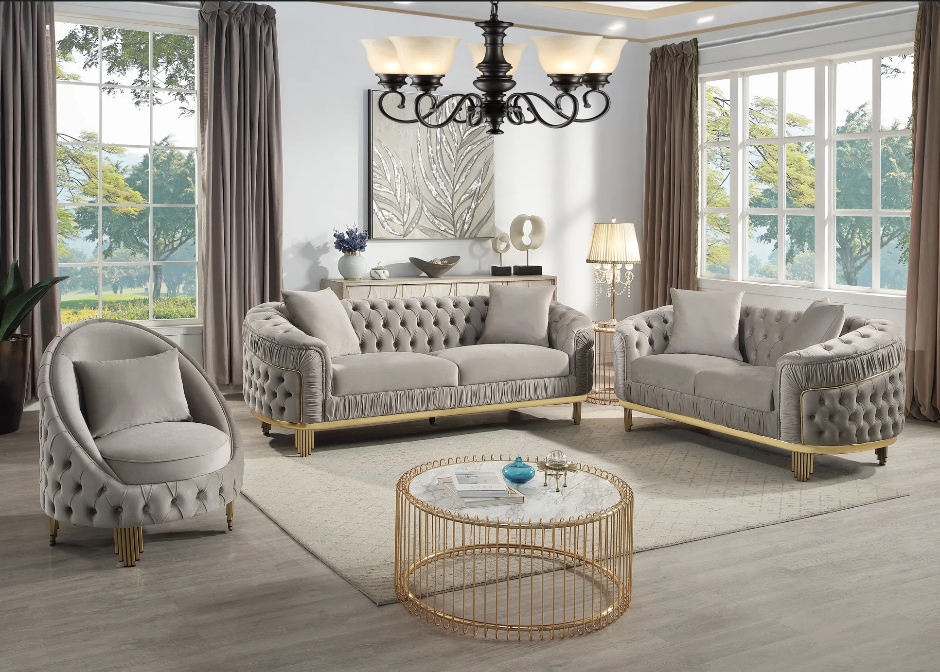 Valorie 92'' Velvet Sofa | Wayfair North America