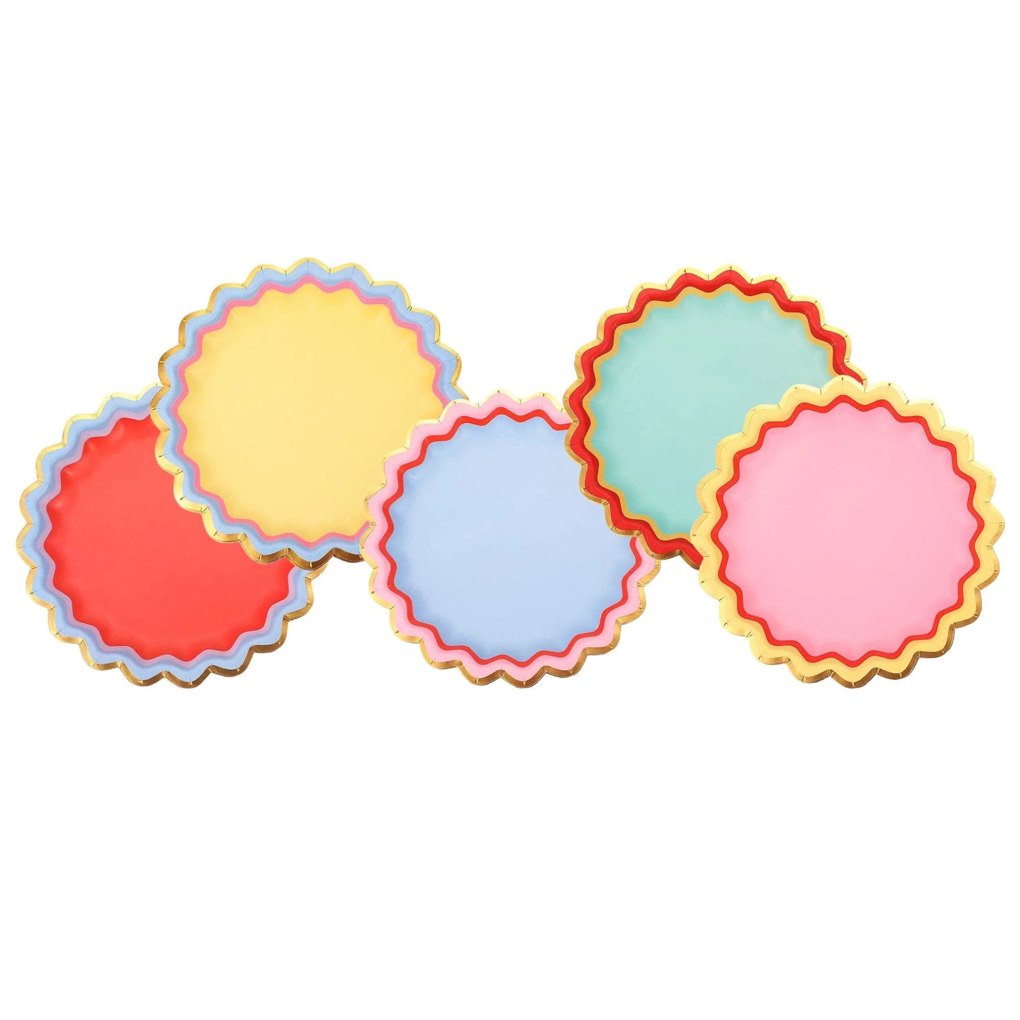 Rainbow Ric Rac Assorted Dessert Plate | Packed Party | Packed Party