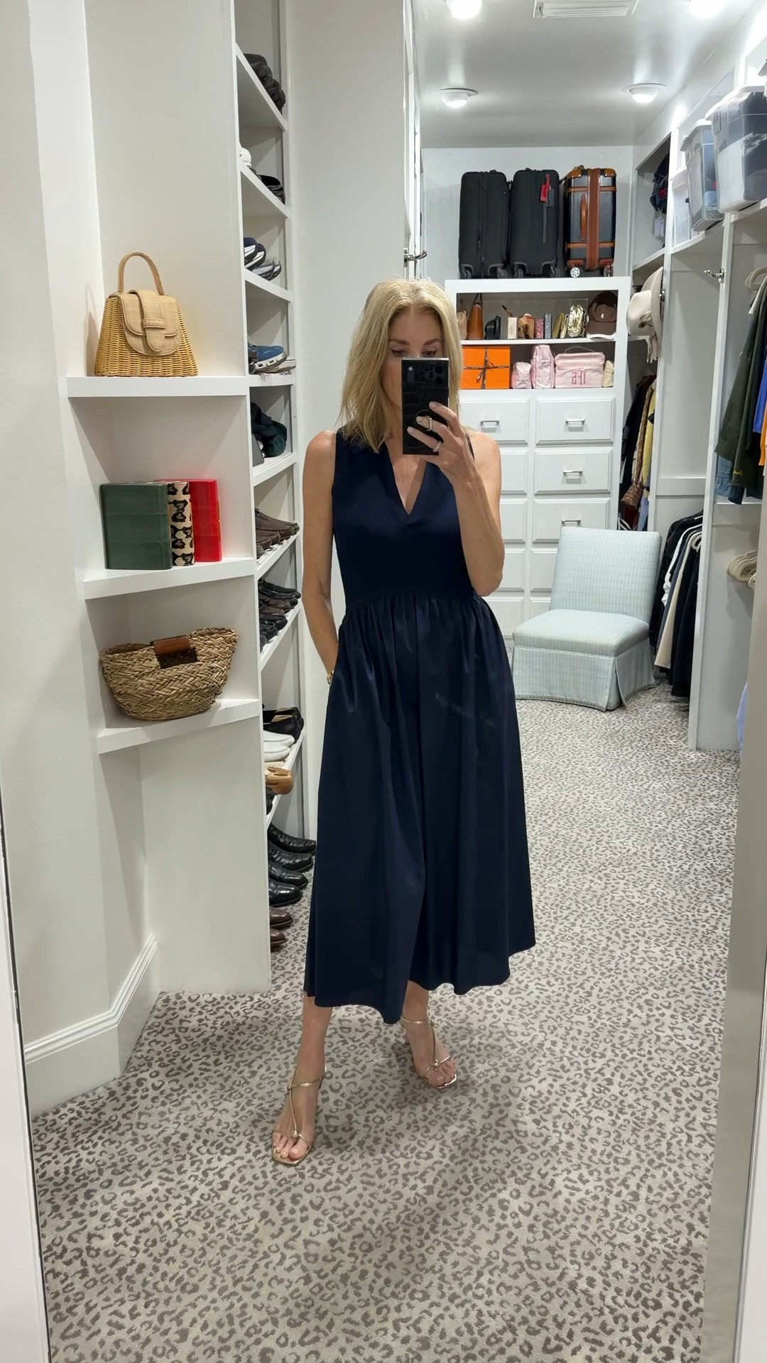 Sunday Brunch! 
Tanya Taylor mixed media navy dress 
Size S/4
Sandals fit TTS

#LTKootd #LTKgrwm #LTKOver40