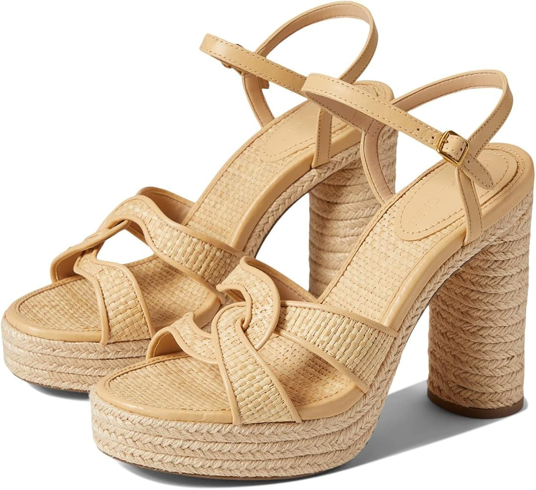 COACH Talina Raffia Sandal | Amazon (US)