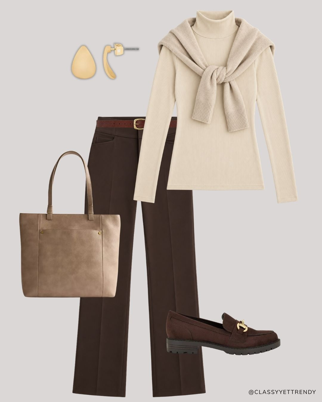 Modern Heritage Autumn Neutrals Capsule: 12 Tops, Bottoms, Layers and Shoes, many outfits! ✔️ Create several looks with classic and timeless staples - including wide-leg jeans, white shirt, navy sweater, mock neck top - elevated with just a few seasonal gems like an argyle cardigan, plaid blazer and heeled boots.🍂 Effortless, versatile, and polished!🤎 Which outfit is your favorite? @kohls #kohls #kohlspartner #kohlsfinds

#fallstyle #autumnvibes #autumnoutfit #browntones #capsulewardrobe 

 
