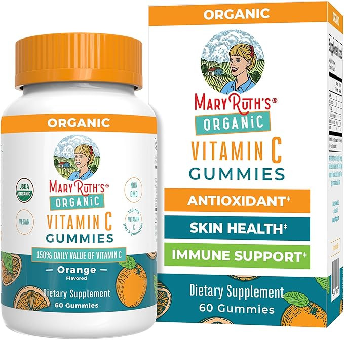 MaryRuth Organics Adult Vitamin C Gummies | USDA Organic | Vegan Chewable Vitamin C Gummies for A... | Amazon (US)