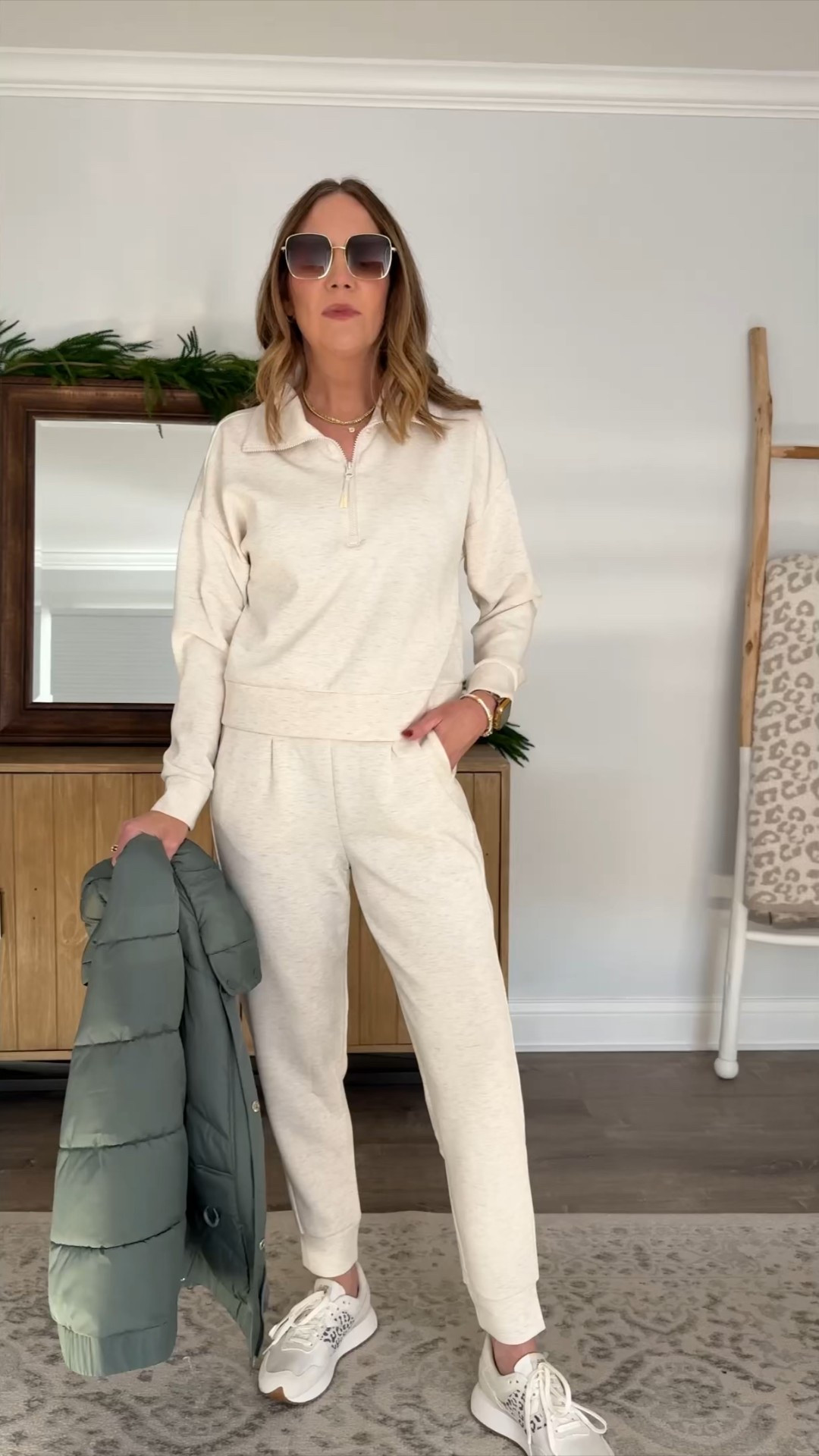 The perfect “it’s cold but I want to be cute” outfit solution! Type the word COLD in the comments and I’ll send you the 🔗s.

My love of this set is well-documented, it feels just like the luxury brand! And it pairs perfectly under these new designer inspired puffer vests. They’re a great athleisure piece and I’m super impressed with the quality. I LOVE both of these colors. I wear a small in the vest and a medium in the top and the bottoms.

Cold weather outfit, comfy and cute, over 40 outfit, winter casual outfit idea, mom ootd



#LTKmomlife #LTKSeasonal #LTKGiftGuide