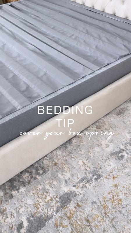 H O M E \ Bedding tip🙋🏻‍♀️ How-to cover your box spring so it looks NICE with the rest of your bedding!! And y’all, it’s so easy! I use a basic fitted white sheet🤌🏻🤌🏻🤌🏻 

Amazon 
Bedroom home decor 
Bed bedding 

#LTKunder50 #LTKhome