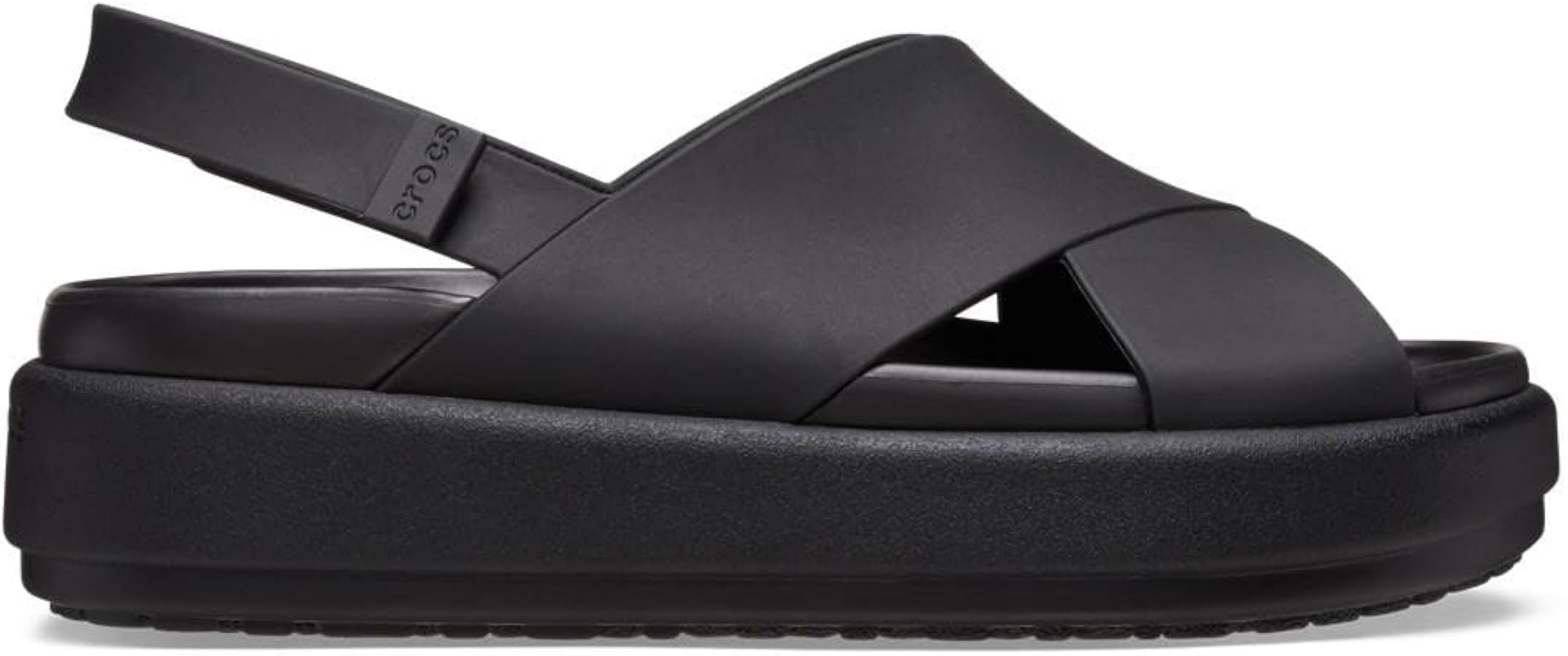 Crocs Women's Brooklyn Luxe Cross Strap Sandals | Amazon (US)