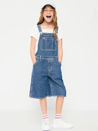 Baggy Denim Shortalls for Girls | Old Navy (US)