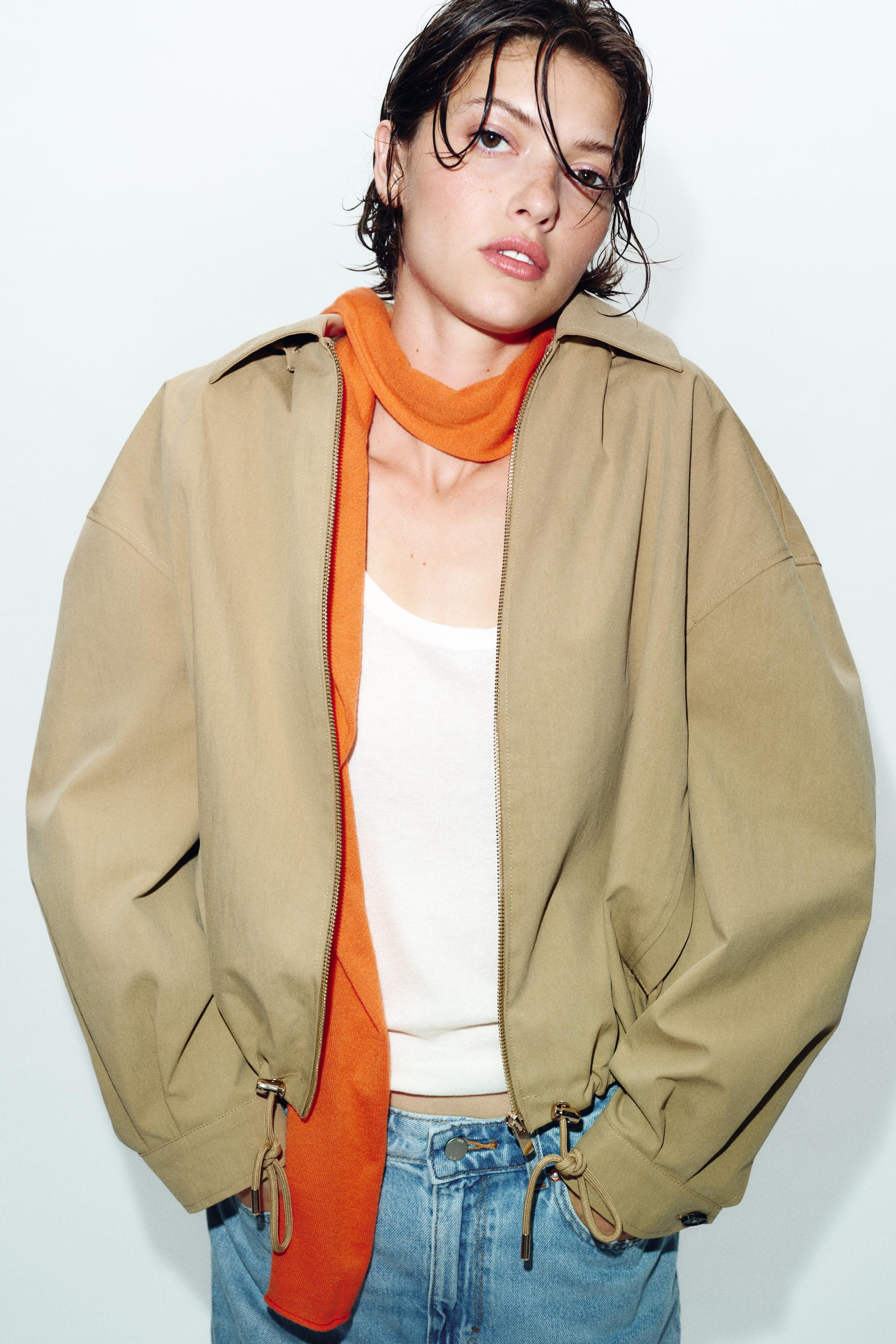 RUBBERIZED HOODIE JACKET | Zara US