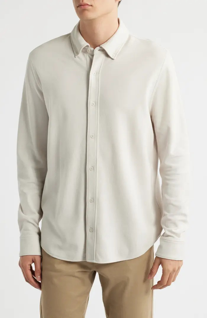 Nordstrom Solid Pima Cotton Piqué Button-Down Shirt | Nordstrom | Nordstrom