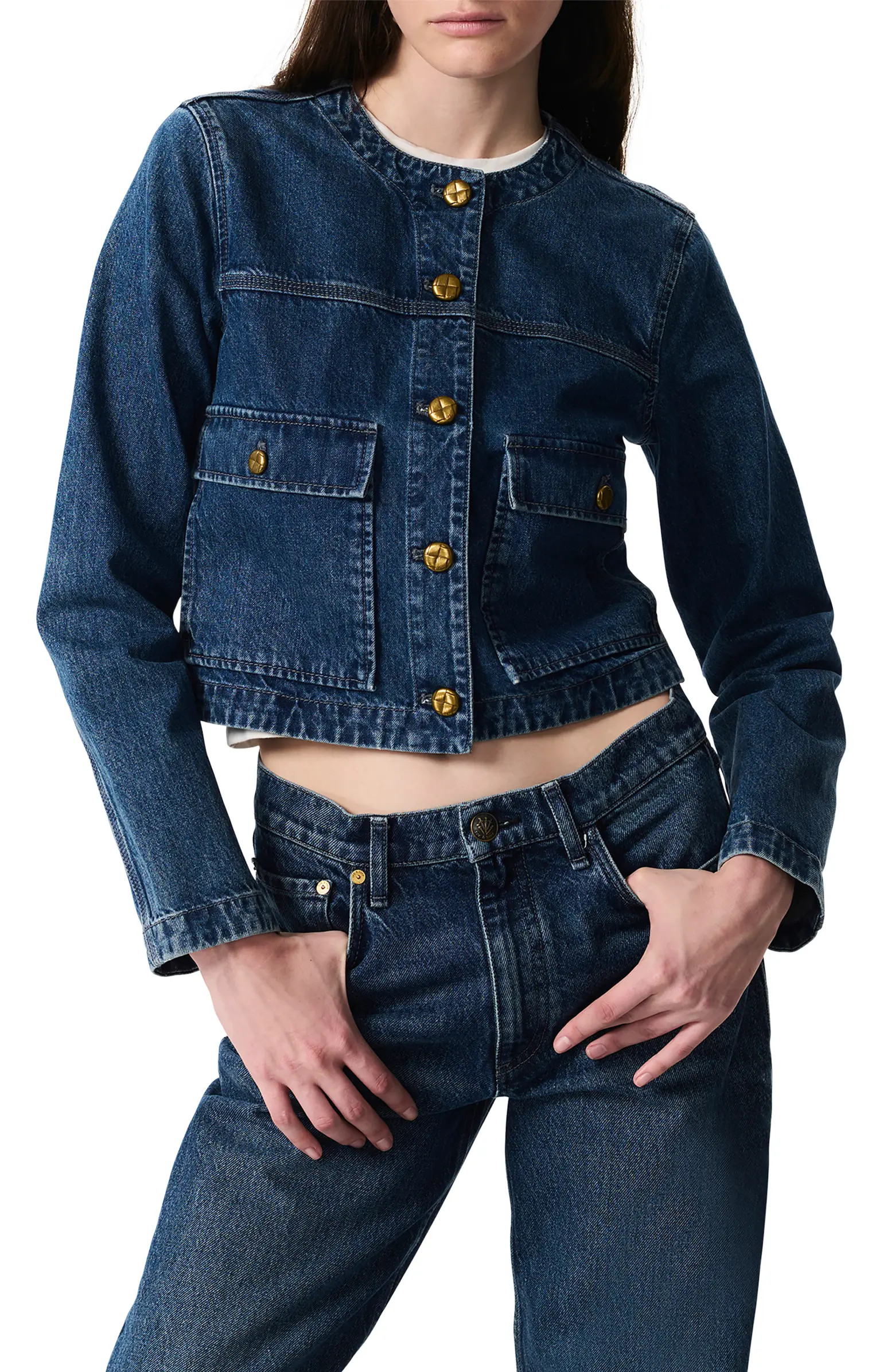 rag & bone Drew Crop Denim Jacket | Nordstrom | Nordstrom