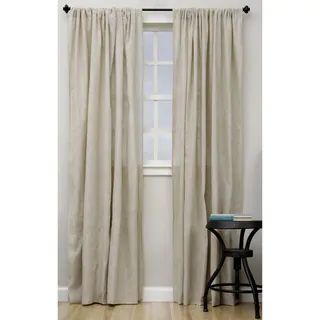 Classic Linen Blend Curtain Panel | Bed Bath & Beyond