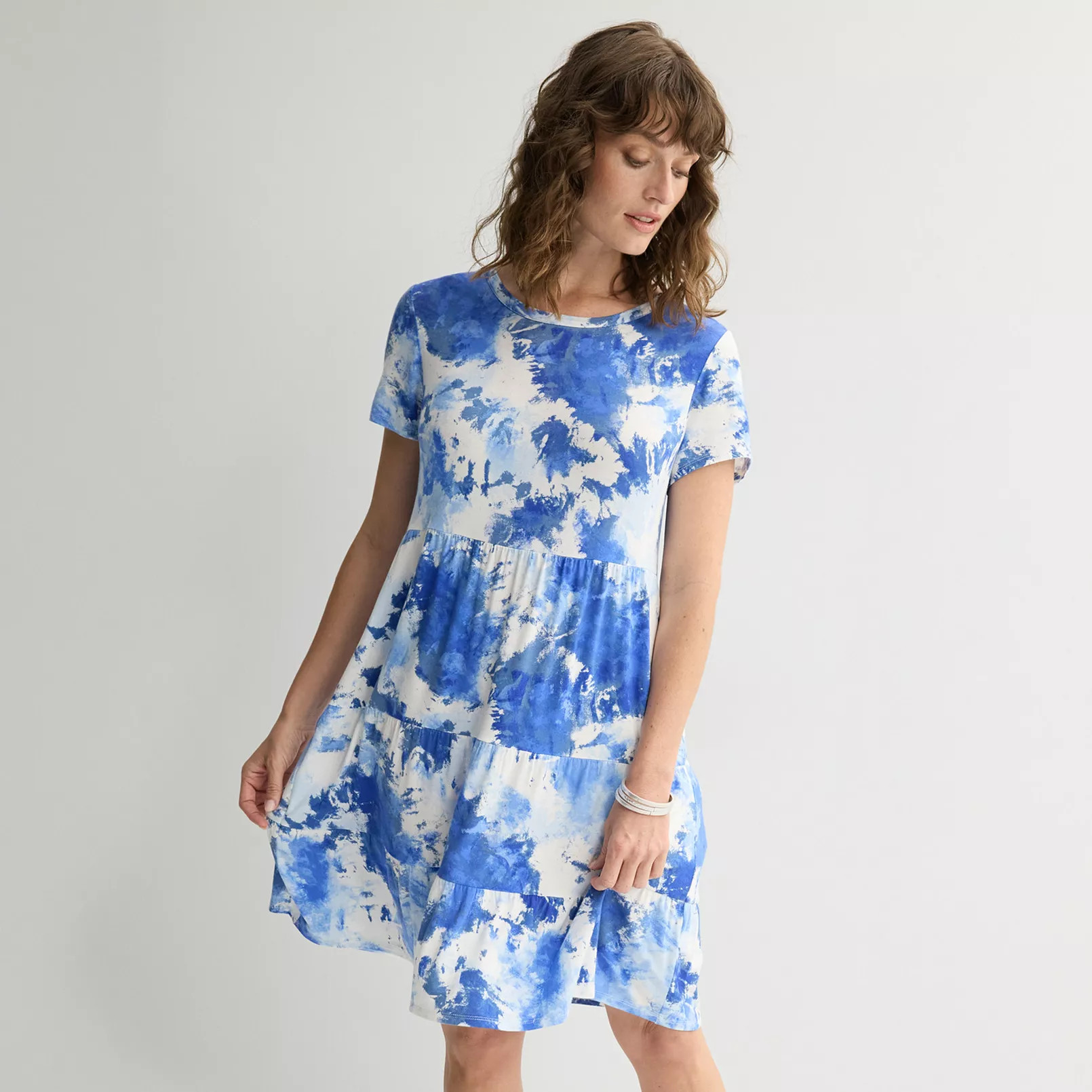 Women's Apt. 9® Short Sleeve Tiered Dress | Kohl's