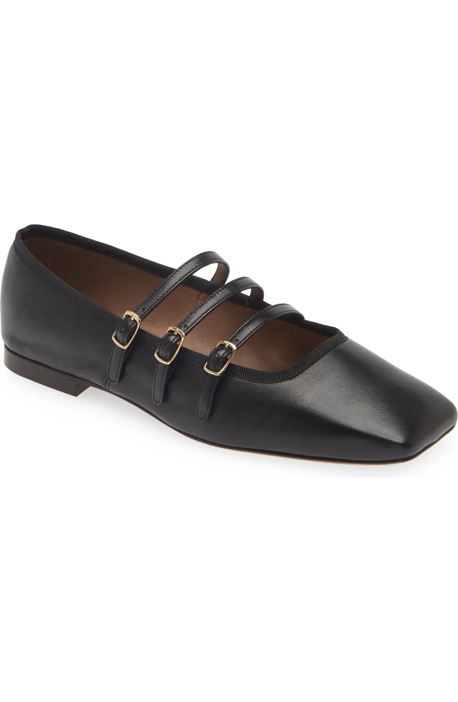 Mansur Gavriel Square Toe Mary Jane Flat (Women) | Nordstrom | Nordstrom