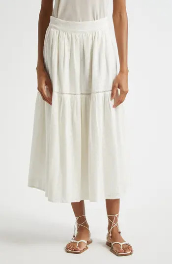 MILLE Betty Embroidered Maxi Skirt in Ivory Eyelet at Nordstrom Rack, Size X-Large | Nordstrom Rack