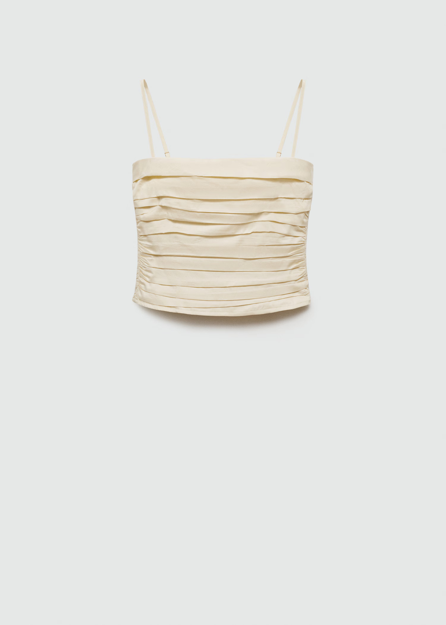 Draped bandeau top | MANGO (US)