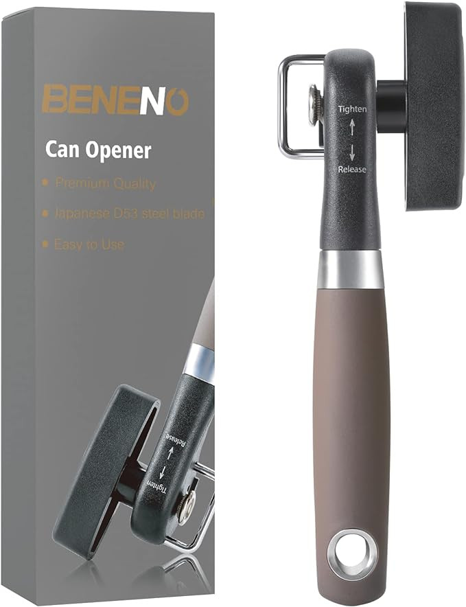 Beneno Can Opener, Manual Side Safe Cut Can Opener Smooth Edge with Durable Sharp Blade, Effort-S... | Amazon (US)
