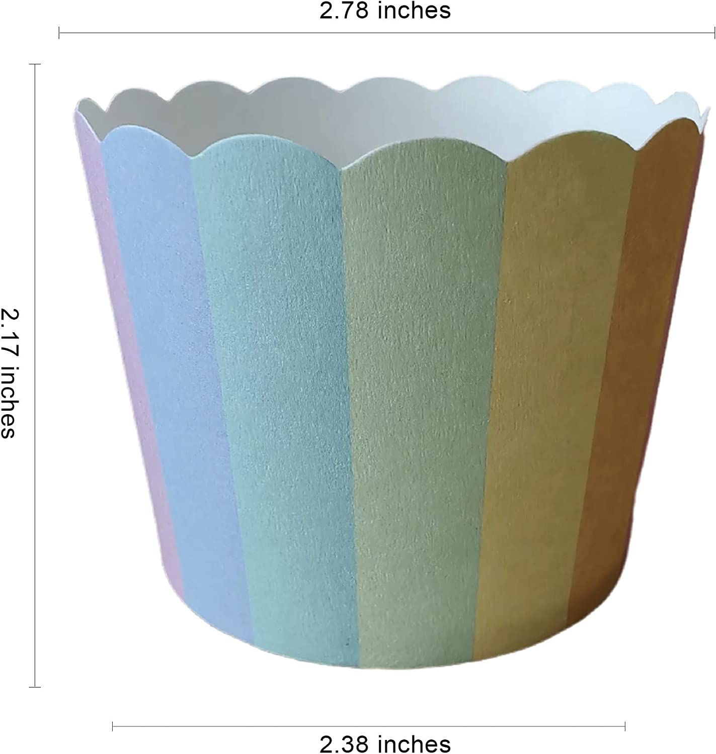 Paper Baking Cups 90-Pack Large Greaseproof Baking Cups Cupcake Muffin Cases Disposable Cupcake W... | Amazon (US)