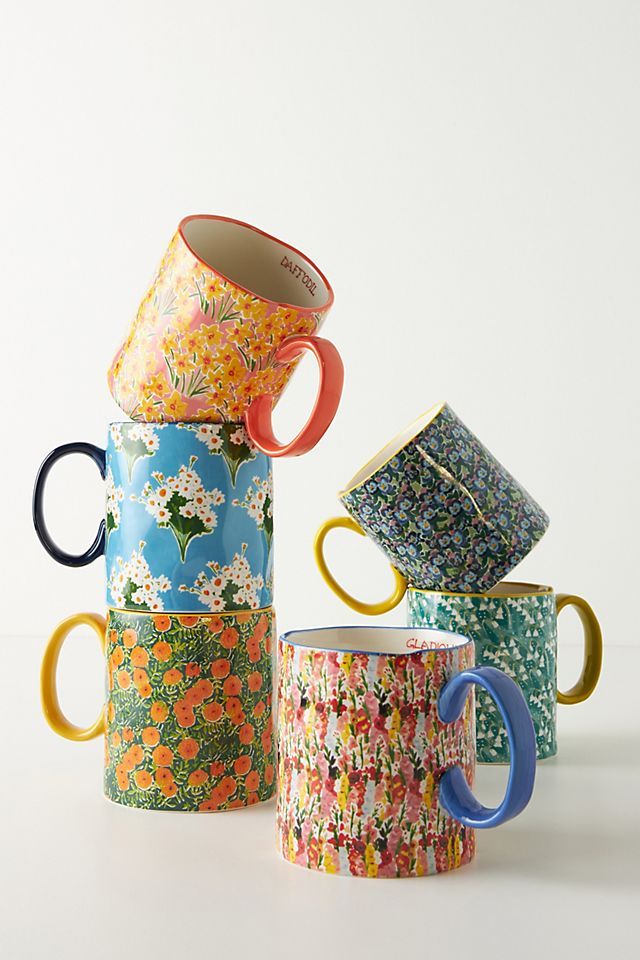 Kimmy Scafuro Flowerfield Mug | Anthropologie (US)