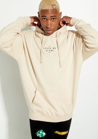 Sand Leave Me Alone Embroidered Hoodie | rue21