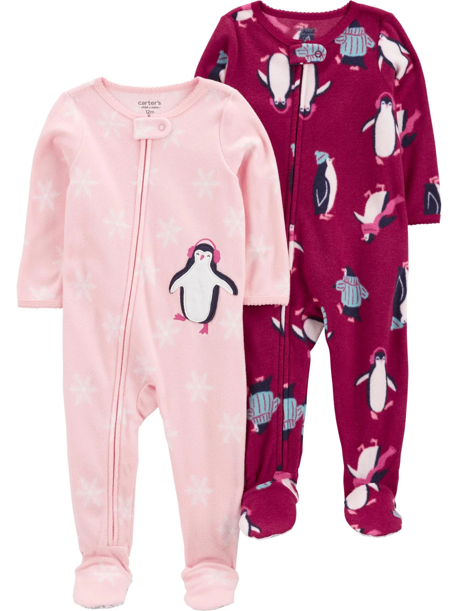 Carter's Child of Mine Toddler Holiday Pajama, 2-Pack, One-Piece, Sizes 12M-5T | Walmart (US)