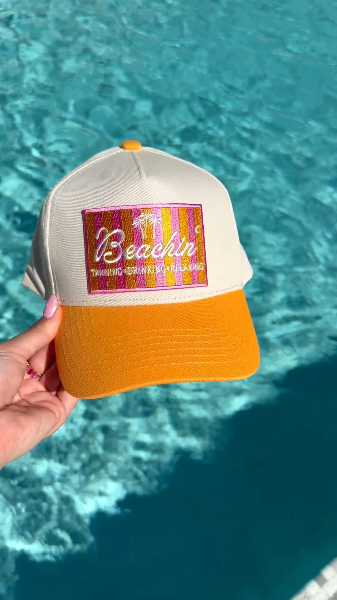 Cute beachin’ hat moment 🧡🌴
Obsessed with these orange + pink stripes for summer — the perfect beach day accessory to throw on with any swimsuit or coverup ☀️

Use code JADA10 for 10% off!

#BeachStyle #SummerAccessories #BeachOutfit #VacationStyle #LTKStyle

#LTKvlog #LTKootd