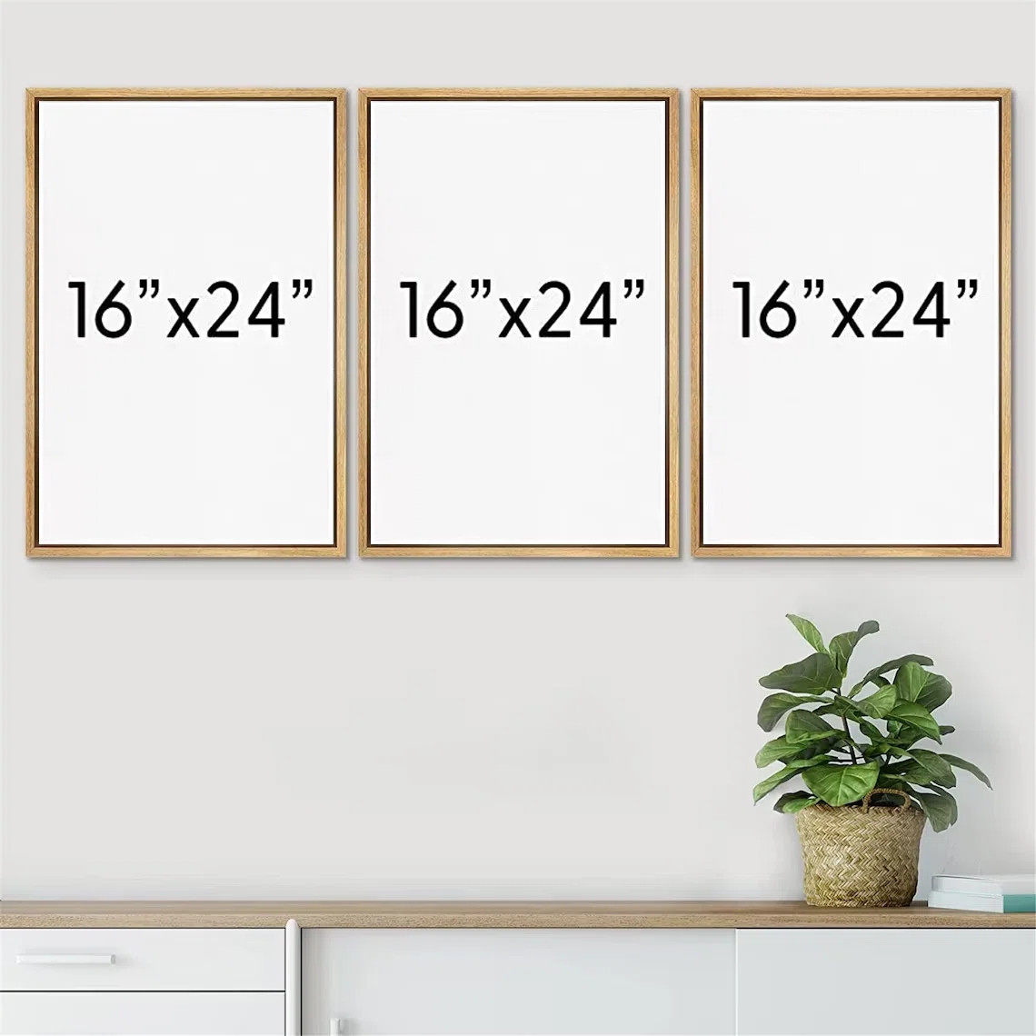 Duotone Vintage Flowers Neutral Floral Botanical Minimalist Framed Canvas 3 Pieces Print Wall Art... | Wayfair North America