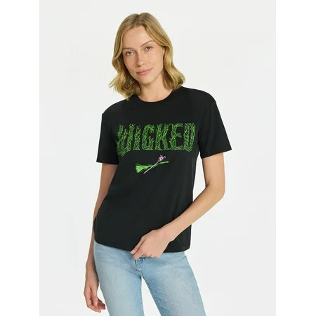 Wicked Women's Graphic Tee with Short Sleeves, Sizes XXS-XXL | Walmart (US)