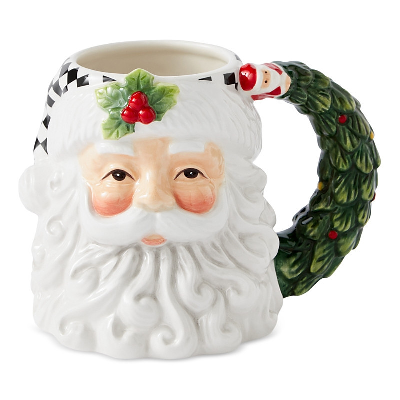 Spode Christmas Tree Black and White Santa Mug | Bloomingdale's (US)
