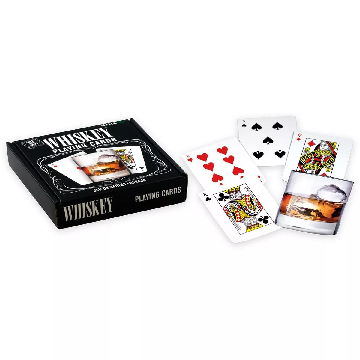 Gamago Whiskey Glass-Shaped Playing Cards | 52 Card Deck + 2 Jokers | Target