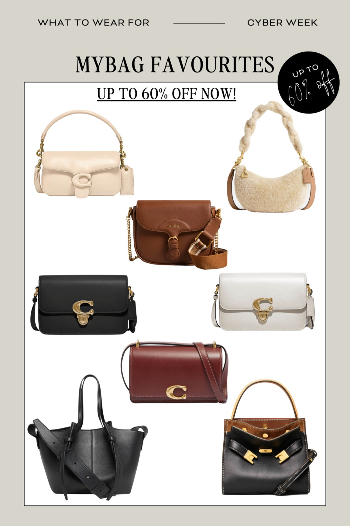 Coach Bandit Leather Crossbody Bag curated on LTK