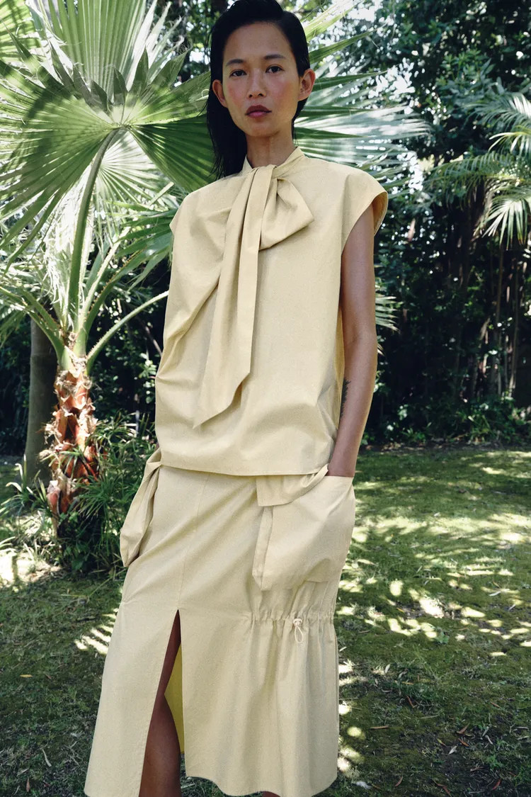 ZW COLLECTION STRIPED SHIRT WITH TIES | Zara US