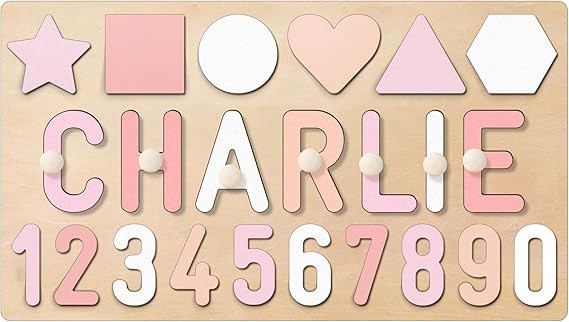Personalized Name Puzzle for Kids, Easter Basket Stuffers, Custom Easter Gifts for Toddlers 1-3, ... | Amazon (US)