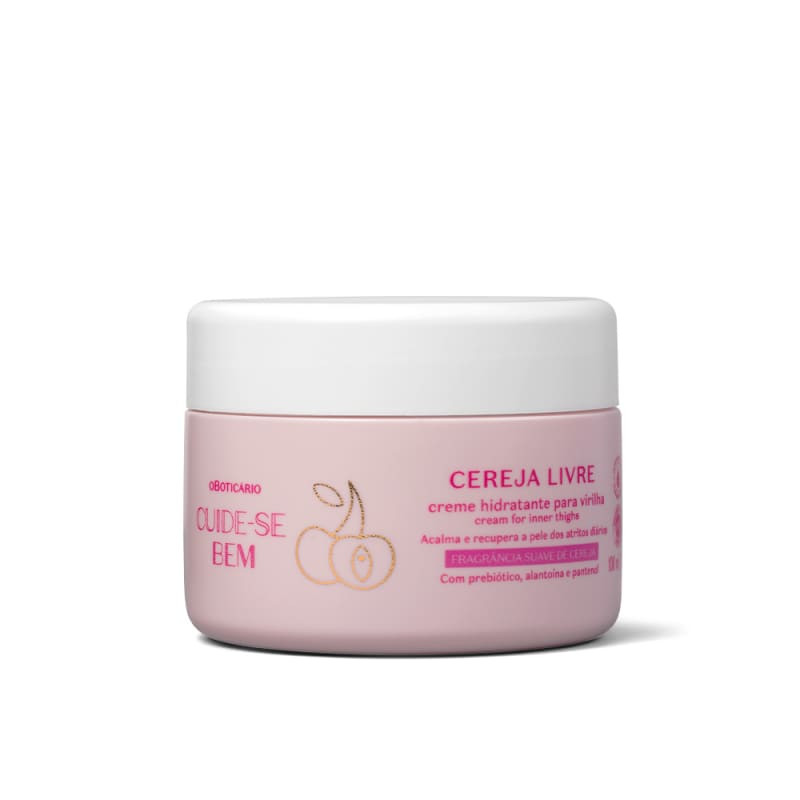 Creme Hidratante Para Virilha Cuide-se Bem Cereja Livre 100ml | oBoticario (BR)