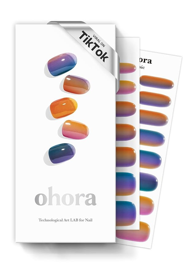 ohora Semi Cured Gel Nail Strips (N Gradient) - Blue, Ombre, Works with Any UV/LED Lamps, Salon-Q... | Amazon (US)