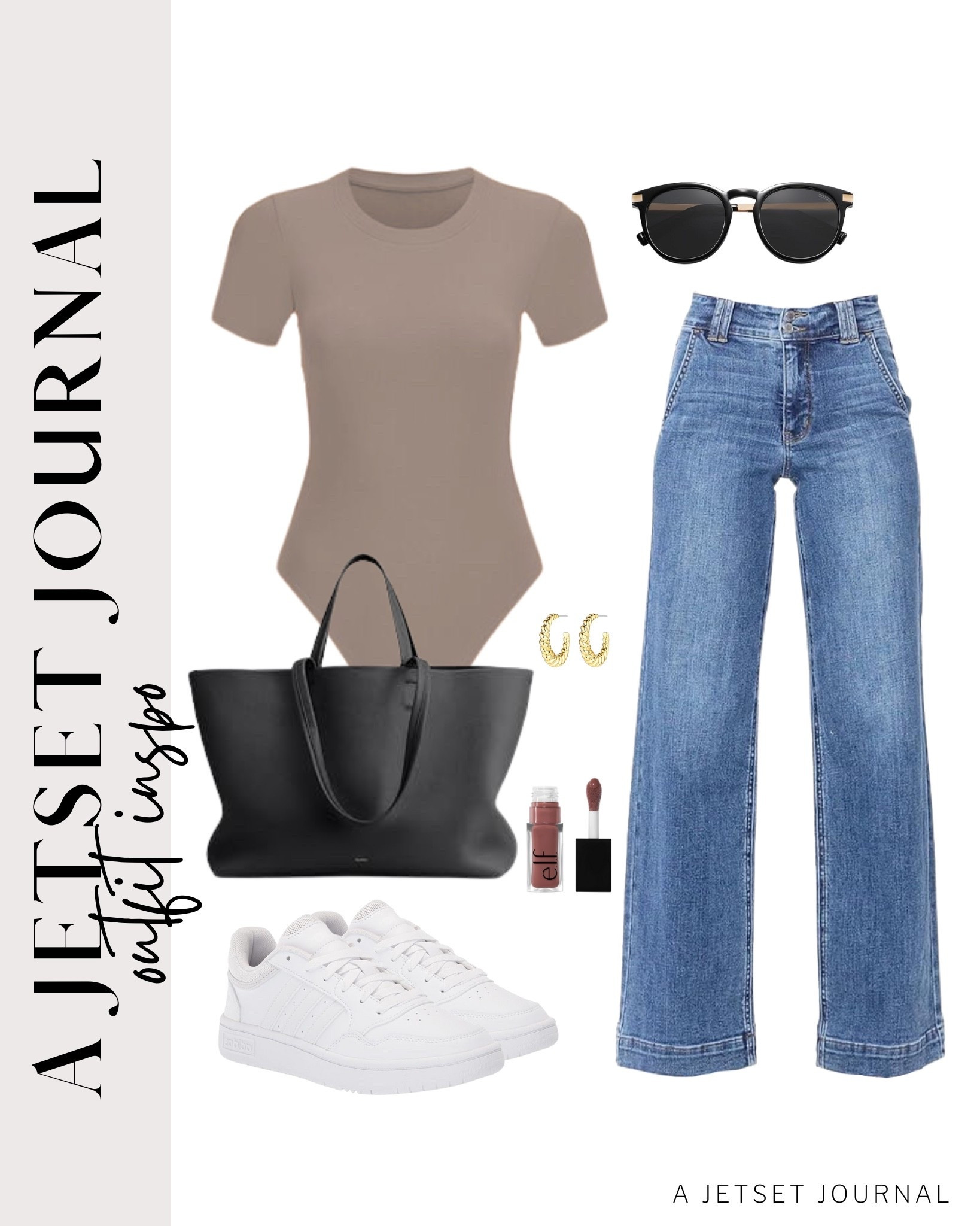 Here's a bodysuit and jeans combo you'll love for everyday wear!
wide leg jeans, short sleeve bodysuit, elf lip oil, trendy look, viral products, casual outfit idea, how to style, ways to style, transitional style, amazon fashion, affordable style, shoe inspo, transitional outfit

#LTKStyleTip #LTKSeasonal #LTKU